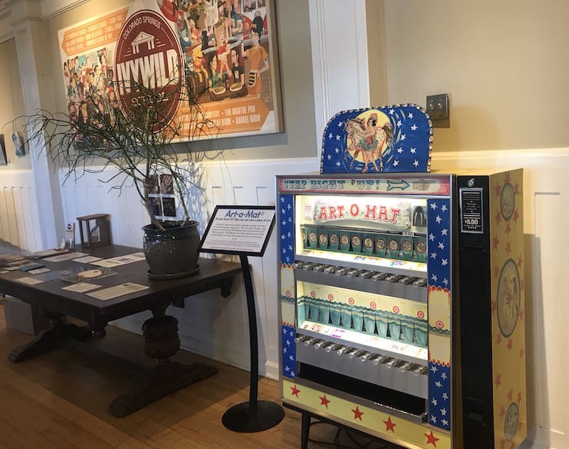 Art-O-Mat machine at Ivywild School in Colorado Springs.