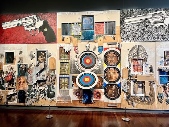 Floyd D. Tunson Hearts and Minds, 1993-95, Mixed media Collection of the Colorado Springs Fine Arts Center.