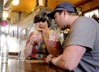 Near and Queer to Our Hearts in Colorado Springs Lady Fingers Press owners Morgan Calderini and Arley Torsone