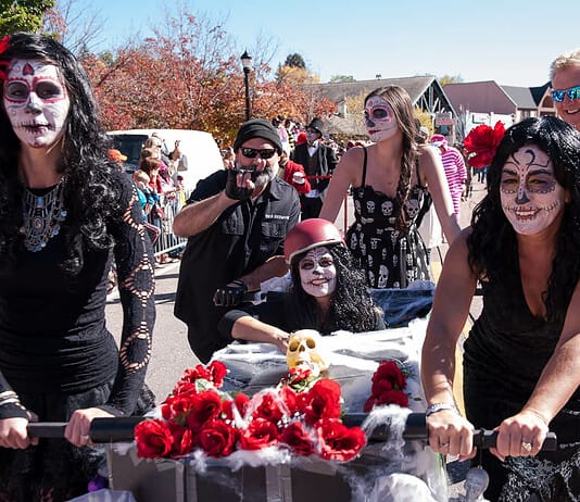 5 Best Things to Do in Colorado Springs This Weekend Team of coffin races at the Emma Crawford Coffin Races, one of the best things to do in Colorado Springs this weekend.