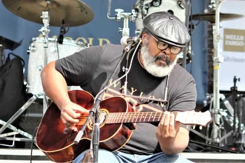 Guitarist plays at Blues on the Mesa music festival in Colorado Springs