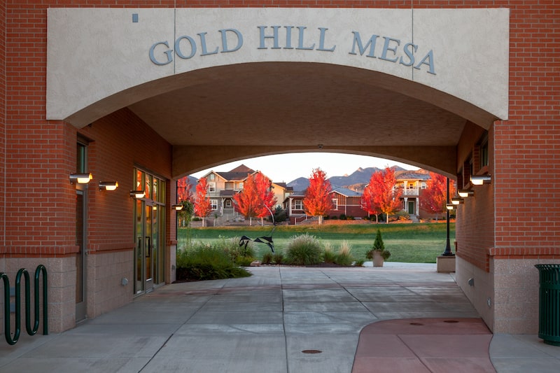Fall colors at the Gold Hill Mesa Community Center in Colorado Springs