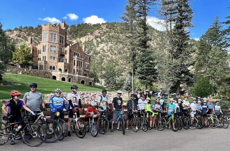Club Buff Bike Tribe rides to Glen Eyrie in Colorado Springs
