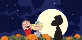 Linus, Lucy and Snoopy await the Great Pumpkin in It's the Great Pumpkin, Charlie Brown