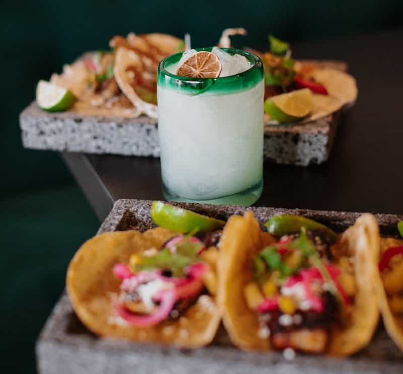 street tacos and margarita at Milagro's Cocina in Colorado Springs