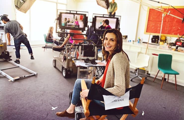 Filmmaker Cynthia Wade on set. She will present The Flagmakers at the 2022 Rocky Mountain Women's Film Festival