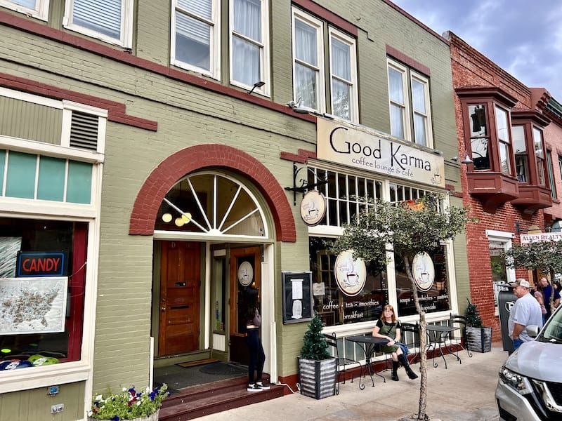 Good Karma Cafe, a favorite coffee shop in Manitou Springs