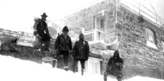 The Frozen Five's first trip. Photo courtesy of AdAmAn Collection, Colorado Springs Pioneers Museum.