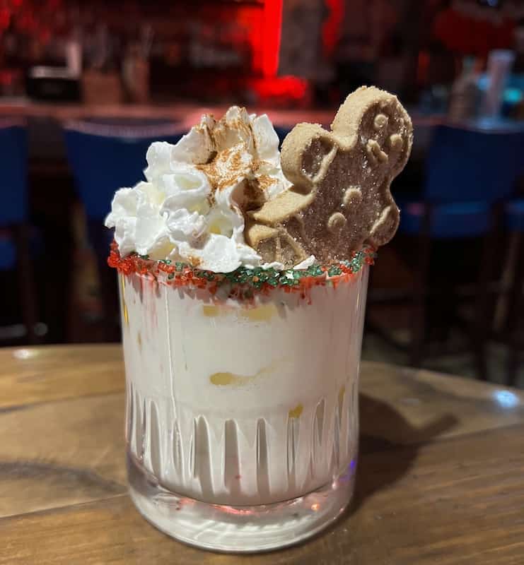 Gingerbread and whipped cream topped Lindsay Lohan, a winter cocktail at the Archives in Colorado Springs.