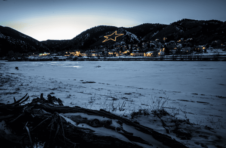 Star light, star bright over Palmer Lake. Photo by Cameron Moix.