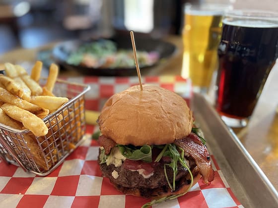 The Phantom Burger at Phantom Canyon Brewing Company.