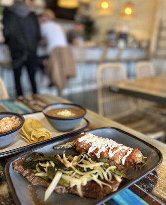 Carne asada and chile relleno at Zocalo, a new restaurant in downtown Colorado Springs