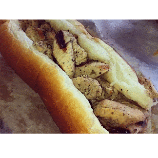 Kelley’s Spiedie Shop spiedie sandwich similar to one from Kelley's Spiedie Shop.