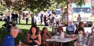 Food Truck Tuesdays at the Colorado Springs Pioneers Museum. Photo courtesy of the Colorado Springs Pioneers Museum.