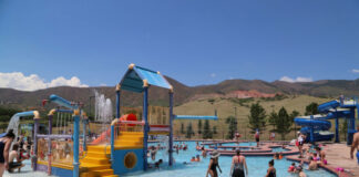 Kids play in the water at Wilson Ranch Pool, a favorite public swimming pool in Colorado Springs.