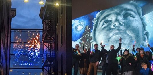 5 Best Things to Do in Colorado Springs This Weekend LED lights bring AdAmAn Alley to life with its illuminated murals in downtown Colorado Springs. It is the site of Revel Dance Party, one of the best things to do this weekend in Colorado Springs.