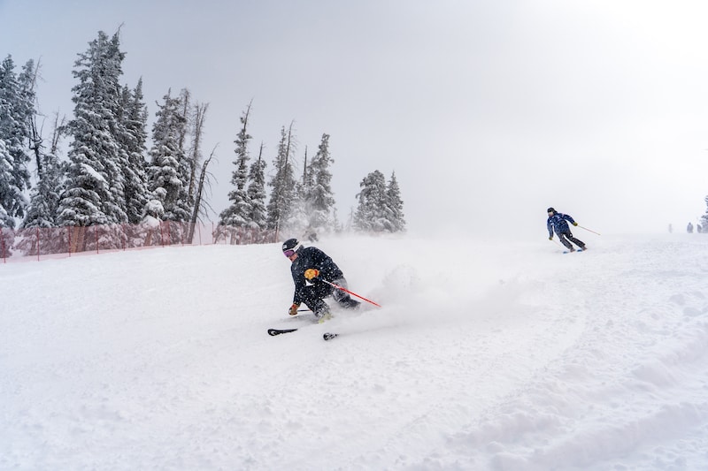 Training for alpine ski racing at Copper Mountain