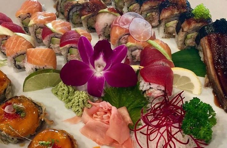 Sushi platter from Sushi Auto, voted as one of the People's Choice Best Sushi Restaurants in Colorado Springs