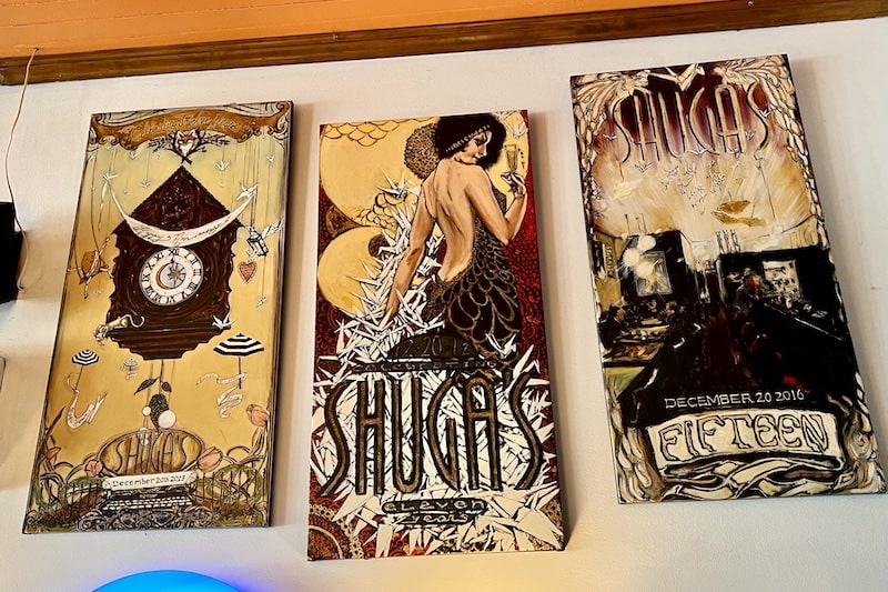The vintage decor and artsy vibes make Shuga's a great date night restaurant in Colorado Springs. 