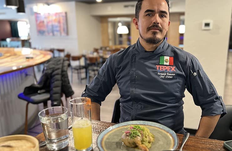 Chef Fernando Trancoso inside his new Mexican restaurant Inefable in Colorado Springs.
