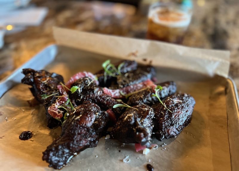 Mole wings at Eleven18 Mexican restaurant in Colorado Springs