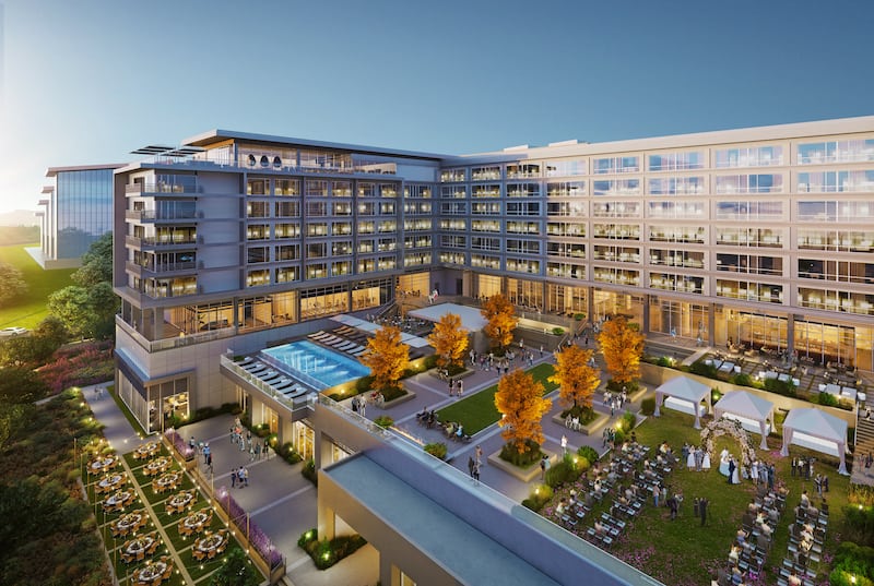 Hotel Polaris is part of the True North Commons along with the U.S. Air Force Academy Visitor Center. The big idea for Colorado Spring opens in 2024.