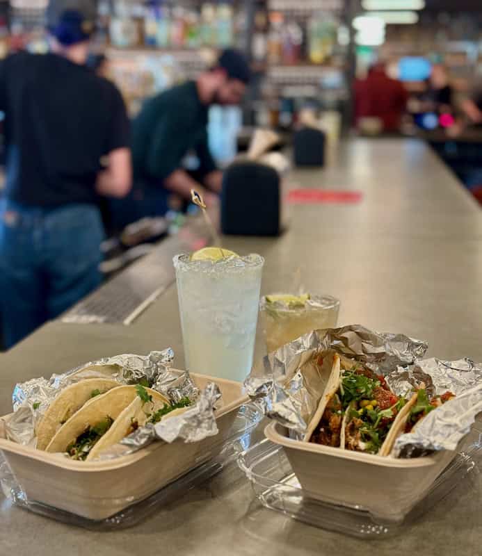 Tacos and margaritas at Illegal Pete's in Colorado Springs.