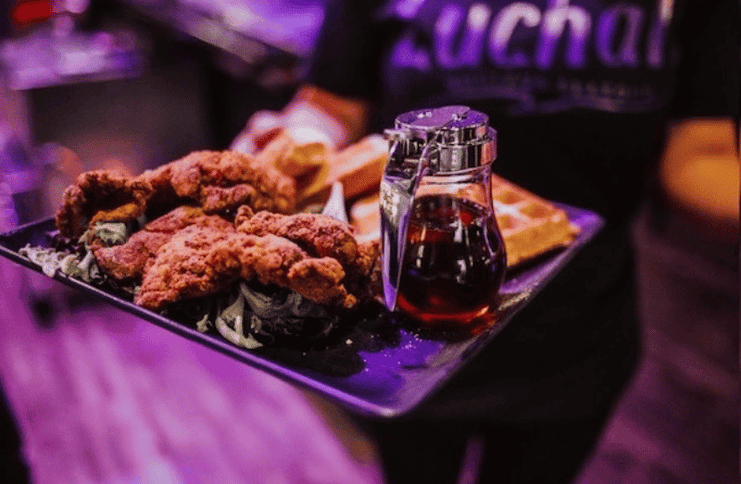 Luchals fried chicken and waffles. Photo courtesy of Luchals.