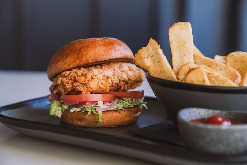 Chicken sandwich at Weber Street Kitchen