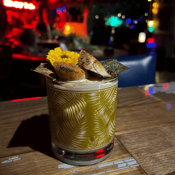 Tiki drink from Shrunken Head Tiki.