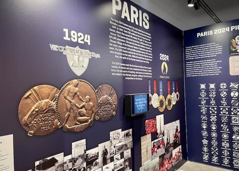 Paris 2024 exhibit at the US Olympic & Paralympic Museum