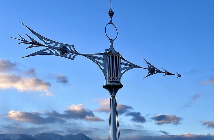 Space Needle, one of Starr Kempf's kinetic sculptures at Ent Center for the Arts in Colorado Springs