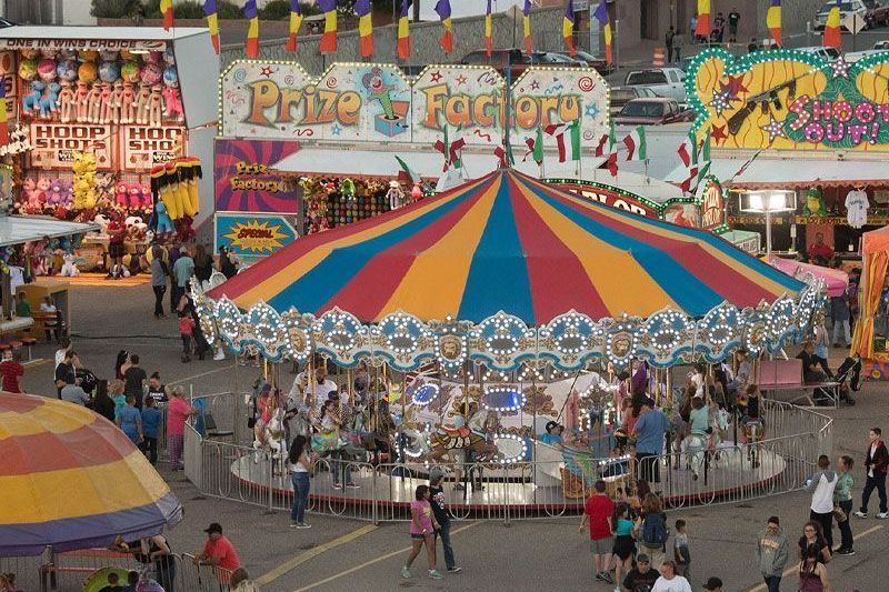 The Merry-go-round and carnival rides at the Colorado State Fair, one of the best things to do in Colorado Springs this weekend