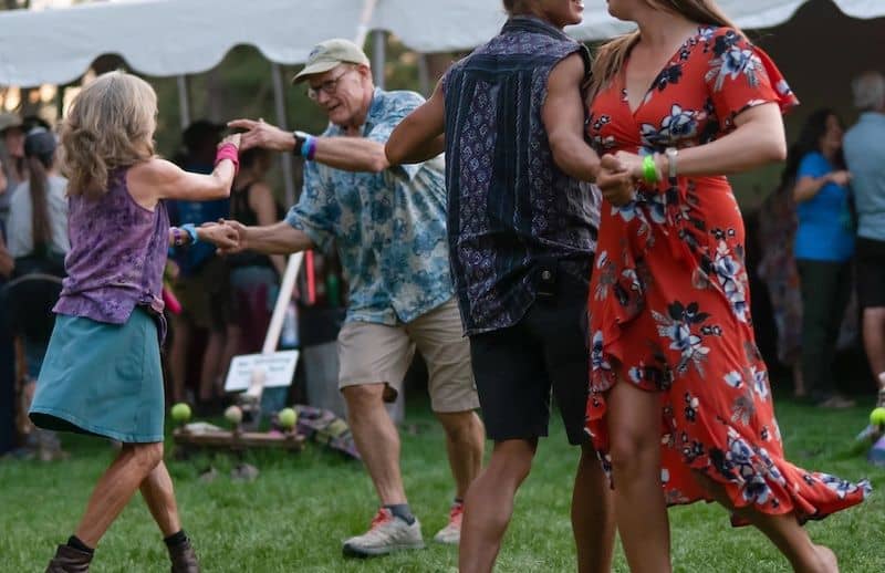Dancers at the Four Corners Folk Fest in Pagoda Springs