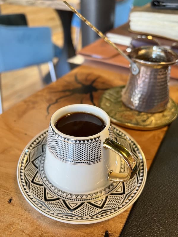 Turkish coffee at Evergreen