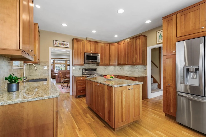 The fully updated kitchen at 1331 N. Wahsatch Ave., a historic and modern home for sale in the Old North End of Colorado Springs