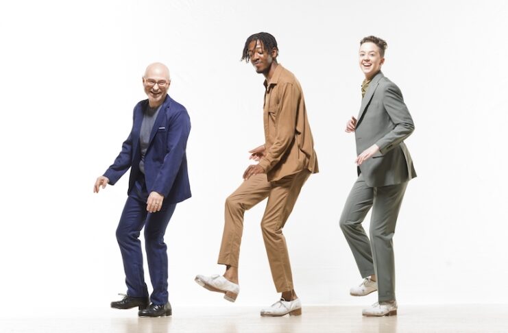 Three dancers from the Chicago Tap Theatre company, which will be performing during Arts Month in Colorado Springs.
