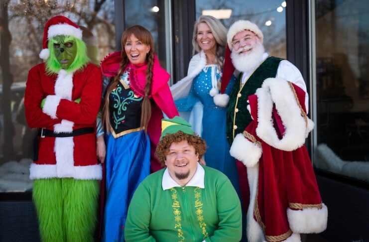 The Grinch, Elsa, Anna, Santa Claus and Buddy the Elf will be roaming downtown during the Character Stroll for photo ops and holiday shopping.