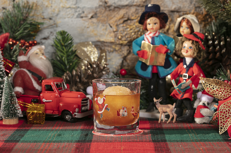 A Snowball Old-Fashioned and kitschy decorations at the Miracle pop-up bar at Jax in Colorado Springs.