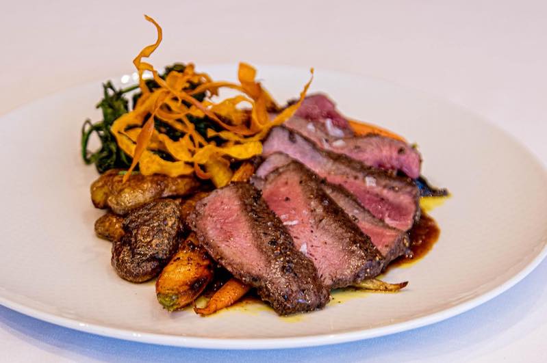Colorado high plains wagyu flat iron steak at Cowboy Star, one of the most popular restaurant reservations in Colorado Springs.
