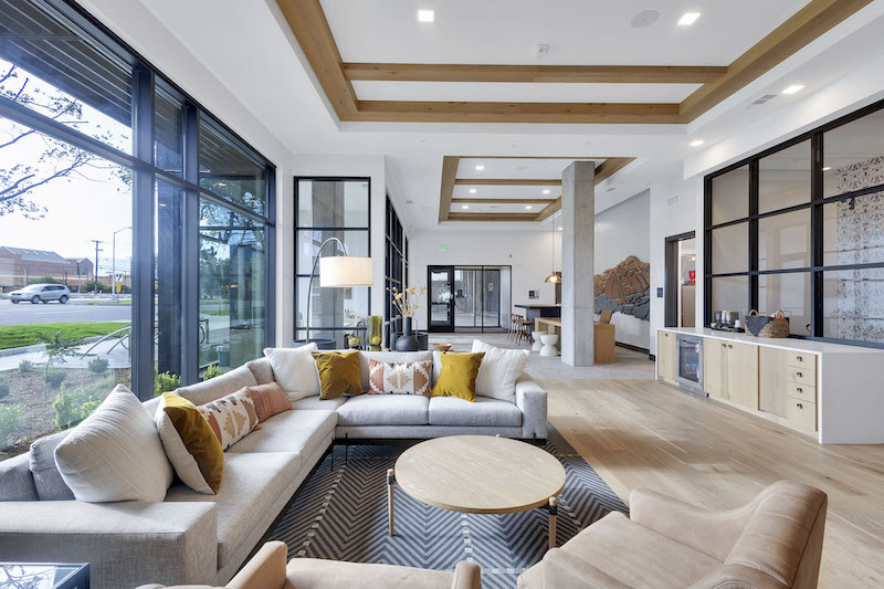 Common living spaces allow community connections at Fiona apartments.