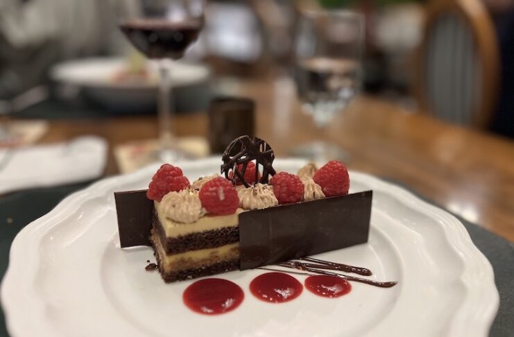 The Chocolate Royal at La Taverne is a standout dessert on the Colorado Appreciation menus at Broadmoor restaurants.