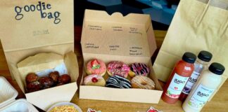 An assortment of food and stickers by Goodie Bag