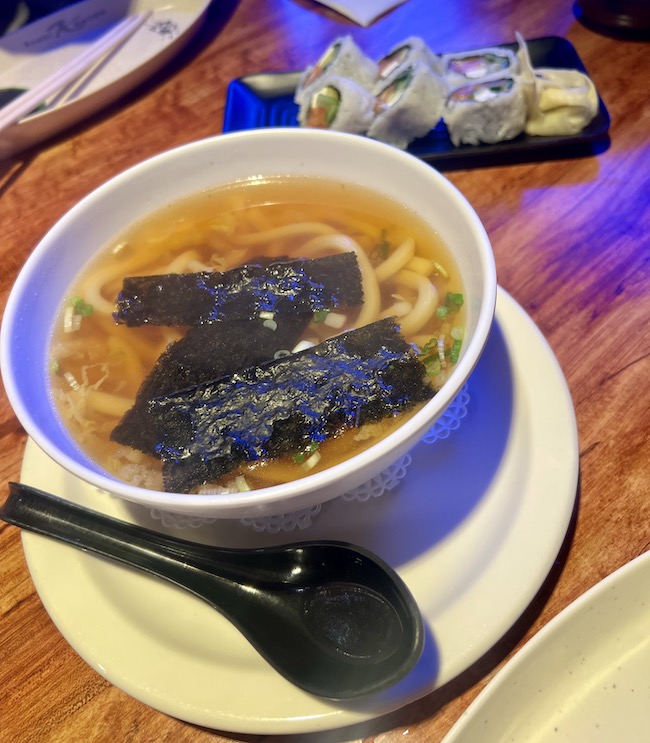 Soup at Sushi Rakkyo in Colorado Springs