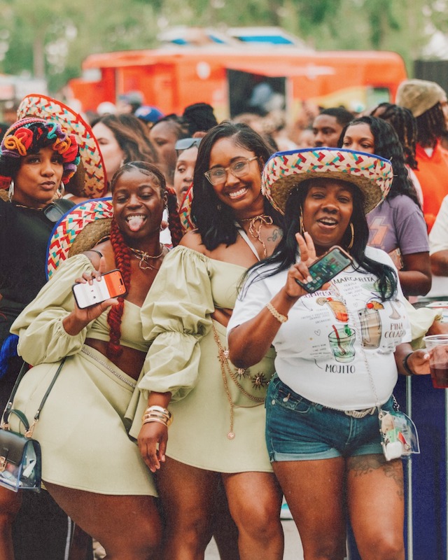 Festival goers at the Tacos and Tequila Festival in Colorado Springs.