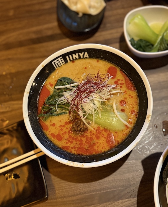 A bowl of Tan Tan Men tonkotsu ramen at Jinya