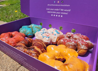 Mochi Thai’m Assorted box of mochi doughnuts.