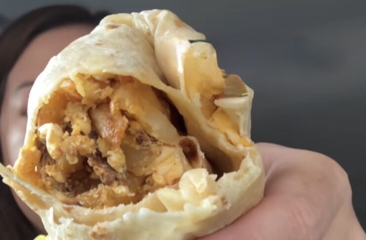 Breakfast burrito at Rocha's in Colorado Springs.