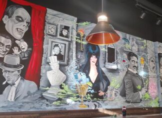 Goodie Bag and Cheba Hut Partner Mural of famous people from Colorado Springs at Cheba Hut Interquest