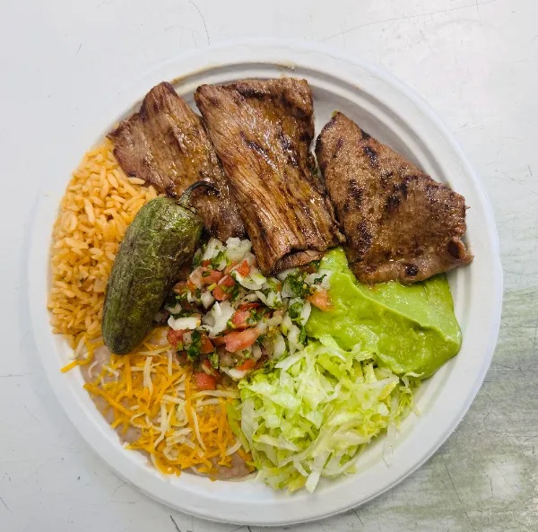 Plate of food at Tommy's Tacos in Colorado Springs